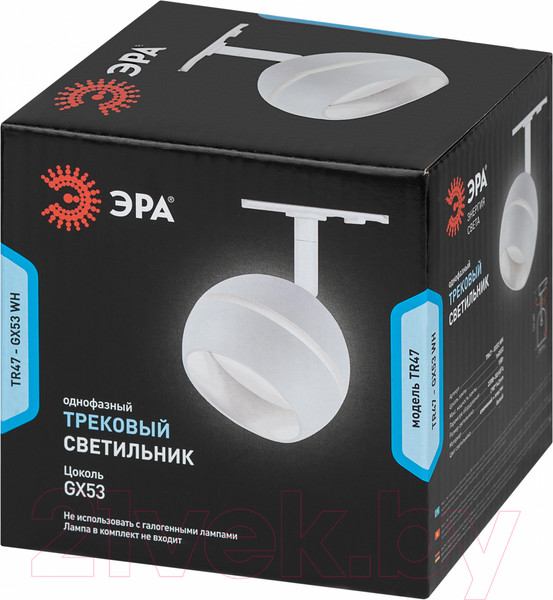 Изображение товара Трековый светильник ЭРА TR47-GX53 WH / Б0054155