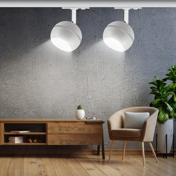 Изображение товара Трековый светильник ЭРА TR47-GX53 WH / Б0054155