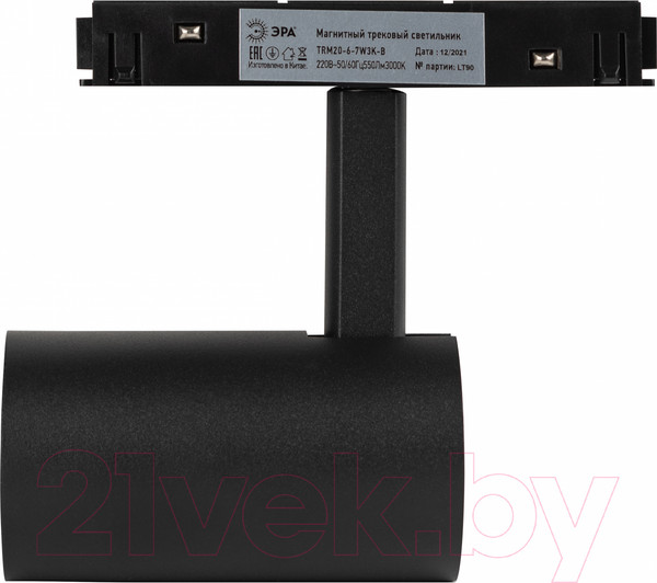 Изображение товара Трековый светильник ЭРА TRM20-6-7W3K-B / Б0054820