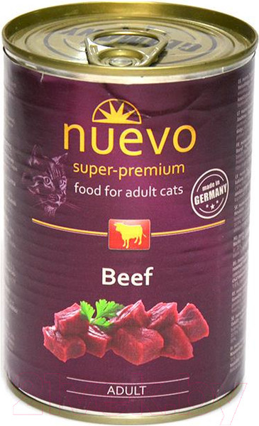 Изображение товара Влажный корм для кошек Nuevo Adult Beef / 95111 (400г)