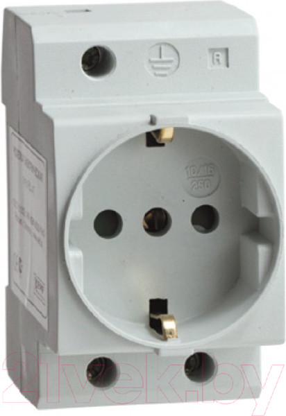 Изображение товара Розетка на DIN-рейку КС РДЕ-47 (с заземлением)
