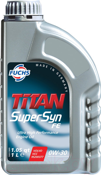 Изображение товара Моторное масло Fuchs Titan Supersyn Fe 0W30 / 600998097 (1л)