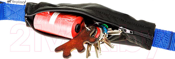 Изображение товара Поводок Ferplast Leash Pocket Matic G25/120 / 77182025 (синий)