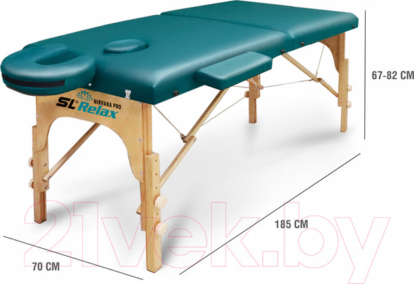 Изображение товара Массажный стол SL Relax Nirvana Pro / SLR-13 (бирюзовый)