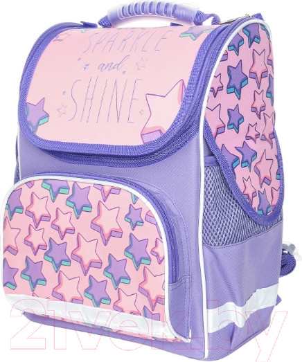 Изображение товара Школьный рюкзак Schoolformat Basic Shine Bright РЮКЖК-ШБР (сиреневый)