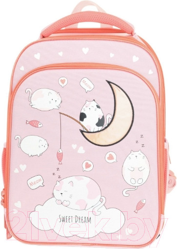 Изображение товара Школьный рюкзак Schoolformat 2А4К Cats In Clouds РЮКЖК2А4К-КИК (розовый)