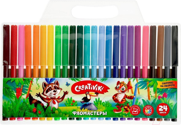 Изображение товара Фломастеры Creativiki ФЛВ24КР (24цв)