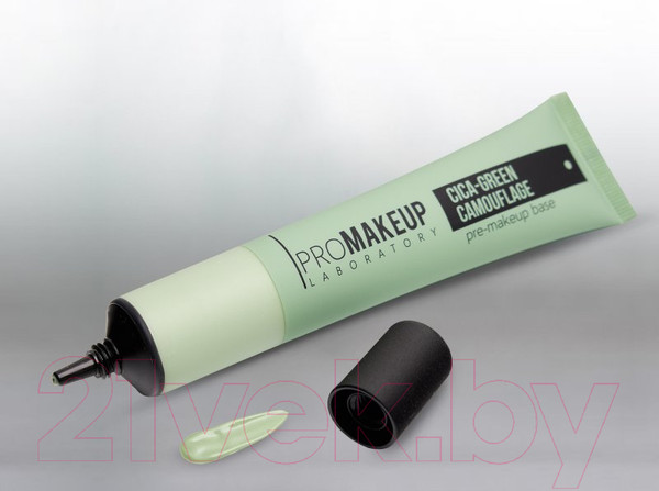 Изображение товара Основа под макияж PROMAKEUP Матирующая нейтрализатор красноты Cica-Green Camouflage (50мл)