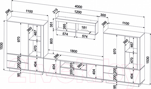 Изображение товара Горка Интерлиния Quartz-5 с подсветкой (белый платинум/бетон)