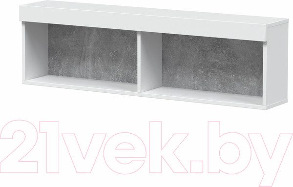 Изображение товара Горка Интерлиния Quartz-7 с подсветкой (белый платинум/бетон)