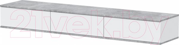 Изображение товара Горка Интерлиния Quartz-9 с подсветкой (белый платинум/бетон)