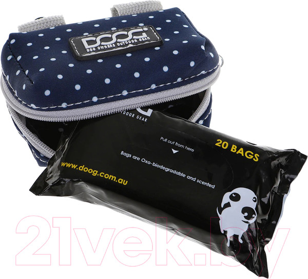 Изображение товара Сумка для лакомств DOOG Stella / WPD05-N (синий в белый горох)