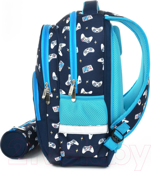 Изображение товара Школьный рюкзак Schoolformat Soft 2 + Gamers РЮКМ2П-ГЕР (синий)