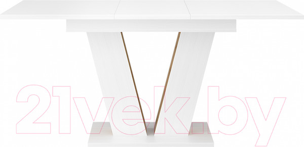 Изображение товара Обеденный стол Eligard Kai раздвижной 118-157x76x72 (белый структурный)