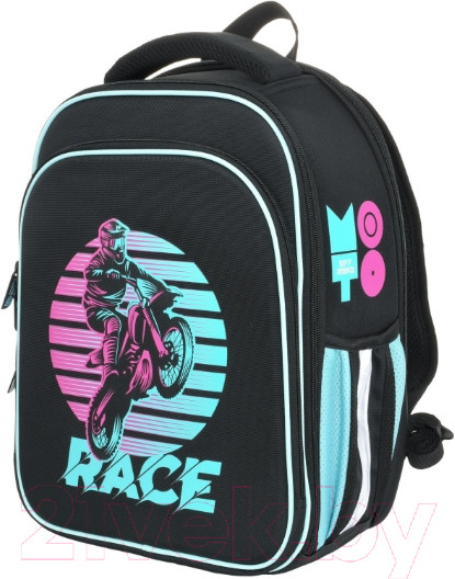 Изображение товара Школьный рюкзак Schoolformat 2А4К Moto Sport РЮКЖК2А4К-МСП (черный)