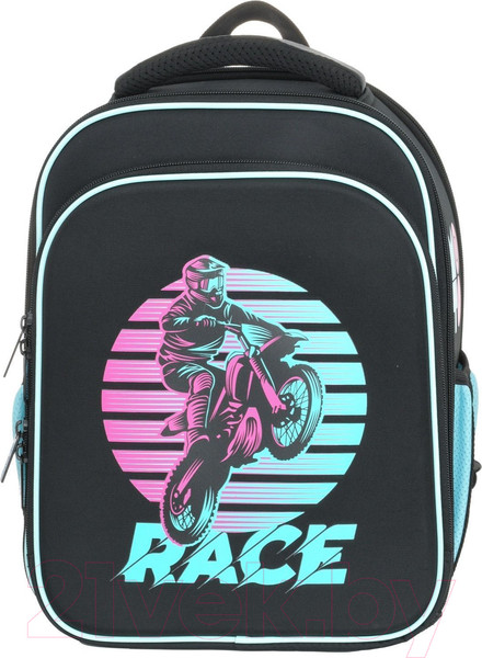 Изображение товара Школьный рюкзак Schoolformat 2А4К Moto Sport РЮКЖК2А4К-МСП (черный)