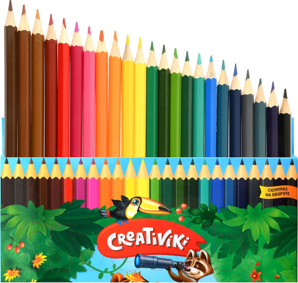 Изображение товара Набор цветных карандашей Creativiki КЦ24КР (24цв)