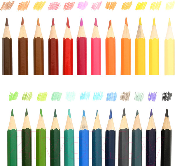 Изображение товара Набор цветных карандашей Creativiki КЦ24КР (24цв)