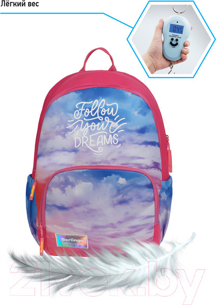 Изображение товара Школьный рюкзак Berlingo Light Sky pink / RU08014