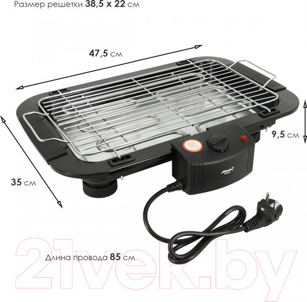 Изображение товара Электрогриль Atlanta ATH-1110 (черный)
