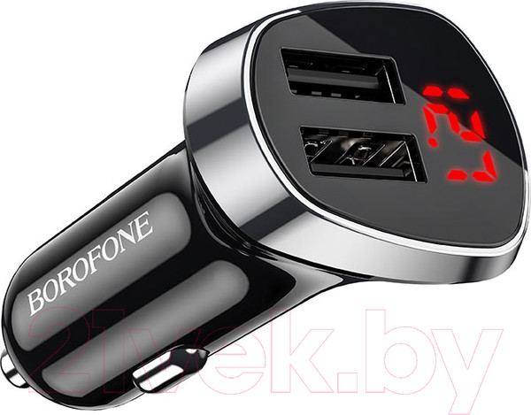 Изображение товара Зарядное устройство автомобильное Borofone BZ15 (черный)