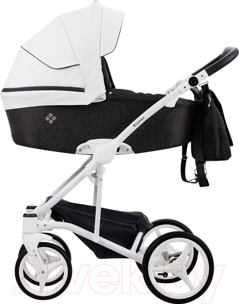 Изображение товара Детская универсальная коляска Bebetto Torino 2 в 1 белая рама (01)