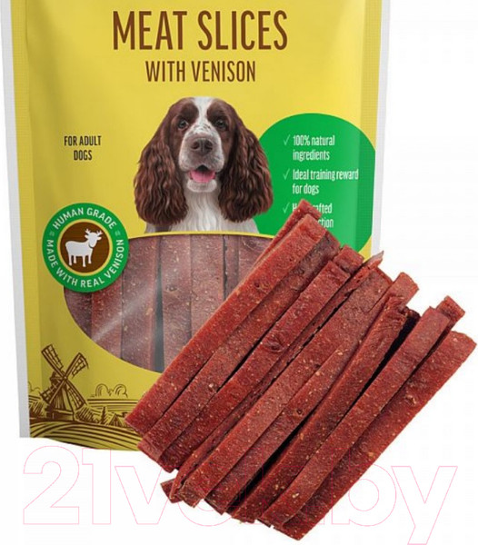 Изображение товара Лакомство для собак Dog Fest Мясная нарезка с олениной (90г)