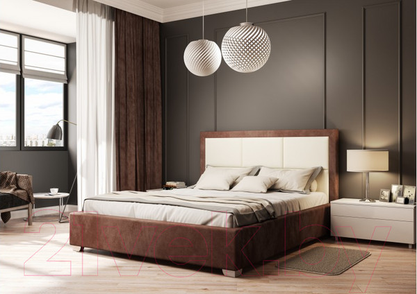 Изображение товара Двуспальная кровать Elmax Империя 160x200 Газ-лифт (Glory 14)