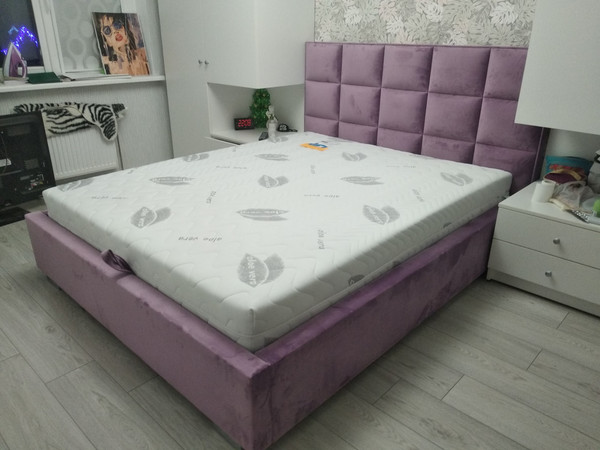 Изображение товара Двуспальная кровать Elmax Барлетта 200x200 Cтационарное (Glory 19)