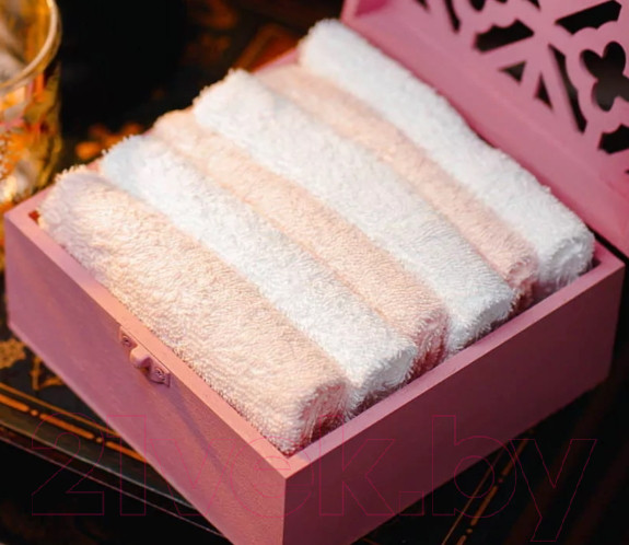 Изображение товара Набор полотенец Arya Case Pink / 8680943098122 (белый/розовый)