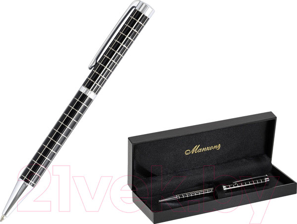 Изображение товара Ручка шариковая имиджевая Manzoni Prato с футляром / KR620B-1-10M