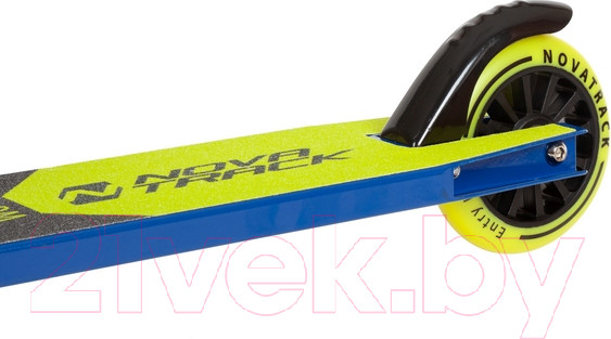 Изображение товара Самокат трюковый Novatrack WOLF'20 PU 110P.WOLF.BBL22 (черный/синий)