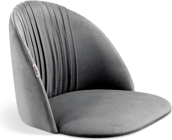 Изображение товара Стул барный Sheffilton SHT-ST35-1/S128 (угольно-серый/хром/белый муар)