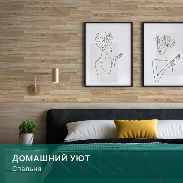 Изображение товара Комплект панелей МДФ STELLA МДФ Дуб Сонома 3D (1.13 кв.м)