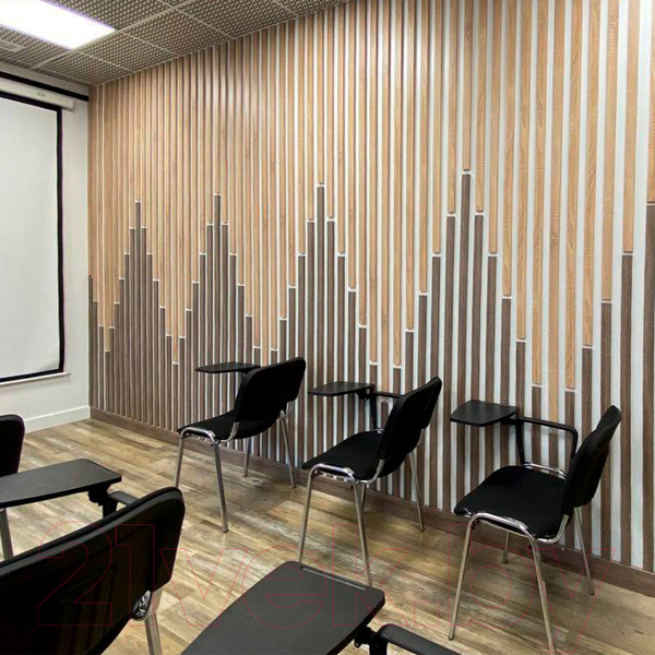 Изображение товара Рейка интерьерная STELLA Бриона МДФ Дуб Сонома (2700x40x16)