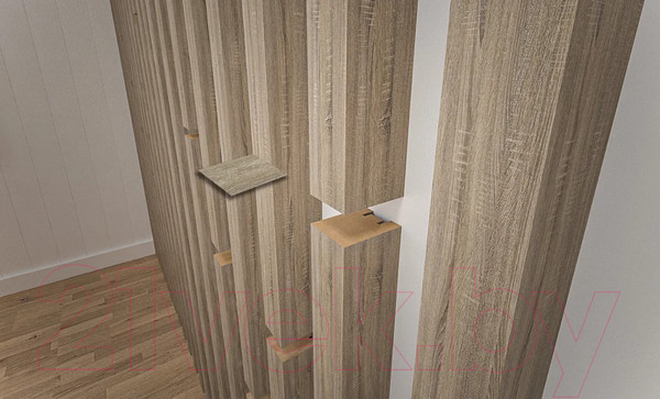 Изображение товара Рейка интерьерная STELLA Ривьера МДФ Дуб Винтаж (2700x30x40)