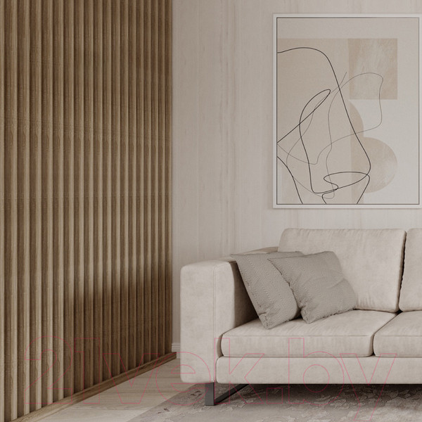 Изображение товара Рейка интерьерная STELLA Ривьера МДФ Дуб Винтаж (2700x30x40)