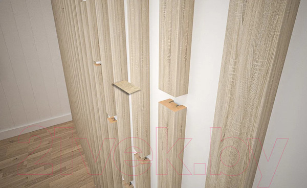 Изображение товара Рейка интерьерная STELLA Милана МДФ Дуб Сонома (2700x30x20)