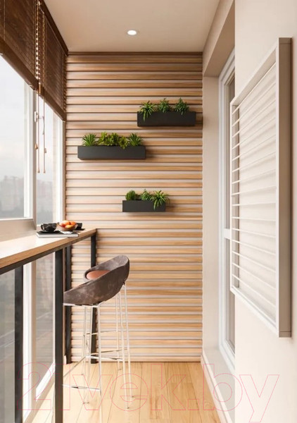 Изображение товара Рейка интерьерная STELLA Милана МДФ Дуб Сонома (2700x30x20)