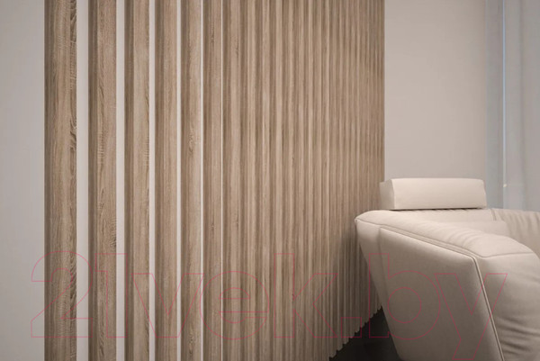 Изображение товара Рейка интерьерная STELLA МДФ Милана Дуб Винтаж (2700х30х20)