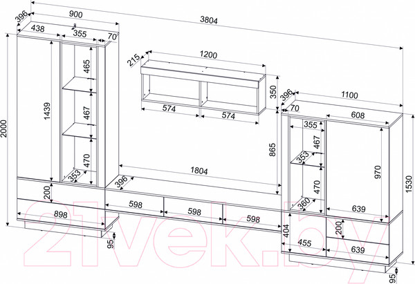 Изображение товара Горка Интерлиния Quartz-7 (белый платинум/бетон)