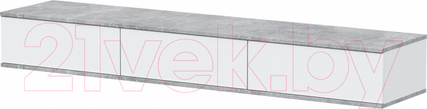 Изображение товара Горка Интерлиния Quartz-7 (белый платинум/бетон)