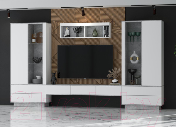 Изображение товара Горка Интерлиния Quartz-9 (белый платинум/бетон)