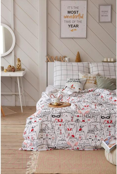Изображение товара Комплект постельного белья Этель Xmas Cat / 4935599