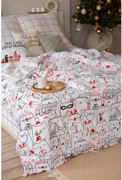 Изображение товара Комплект постельного белья Этель Xmas Cat / 4935599