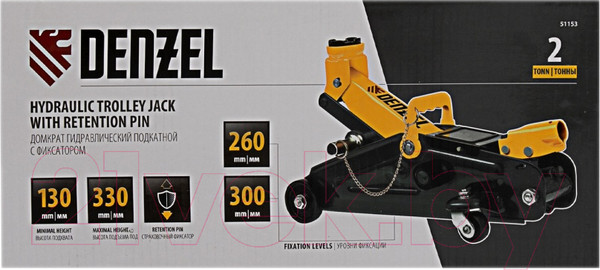 Изображение товара Подкатной домкрат Denzel 51153