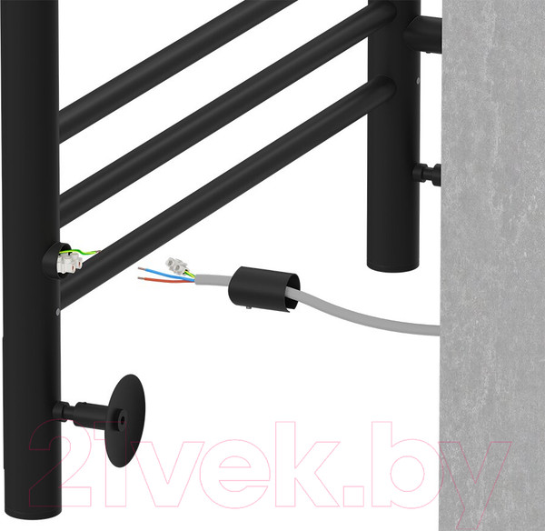 Изображение товара Полотенцесушитель электрический Terminus Аврора П8 500x800 (9005 матовый)