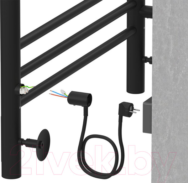 Изображение товара Полотенцесушитель электрический Terminus Аврора П8 500x800 (9005 матовый)