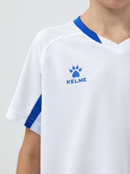 Изображение товара Футбольная форма Kelme Short-Sleeved Football Suit / 8251ZB3002-100 (р.150, белый/синий)
