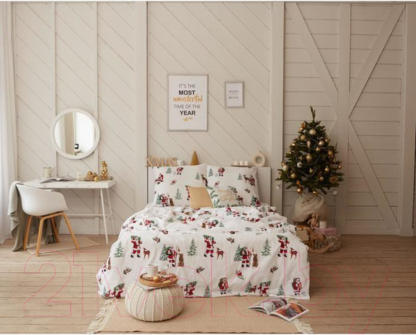 Изображение товара Комплект постельного белья Этель Новогодний лес / 5091321